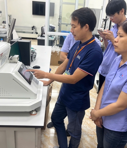 Bàn Giao Thiết Bị Kiểm Nghiệm Dệt May Cho Công Ty TNHH MTV Z76